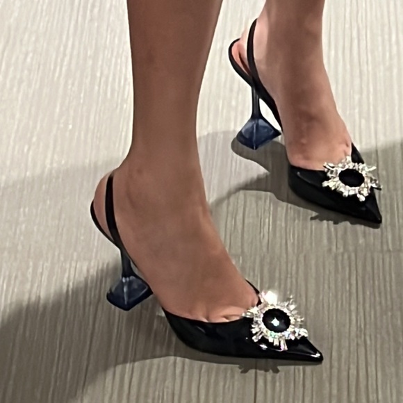 AMINA MUADDI navy
PVC slingback pumps - Picture 2 of 2